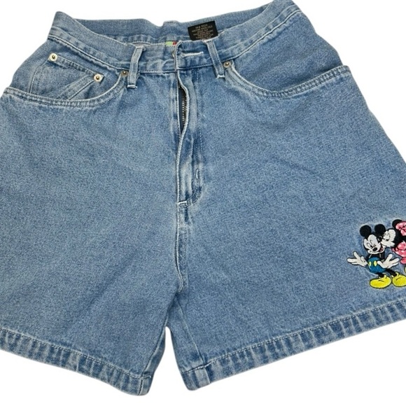 Vintage Mickey & Minnie Mouse Denim Shorts Size 5 Jerry Leigh 100% Cotton. - Picture 11 of 11